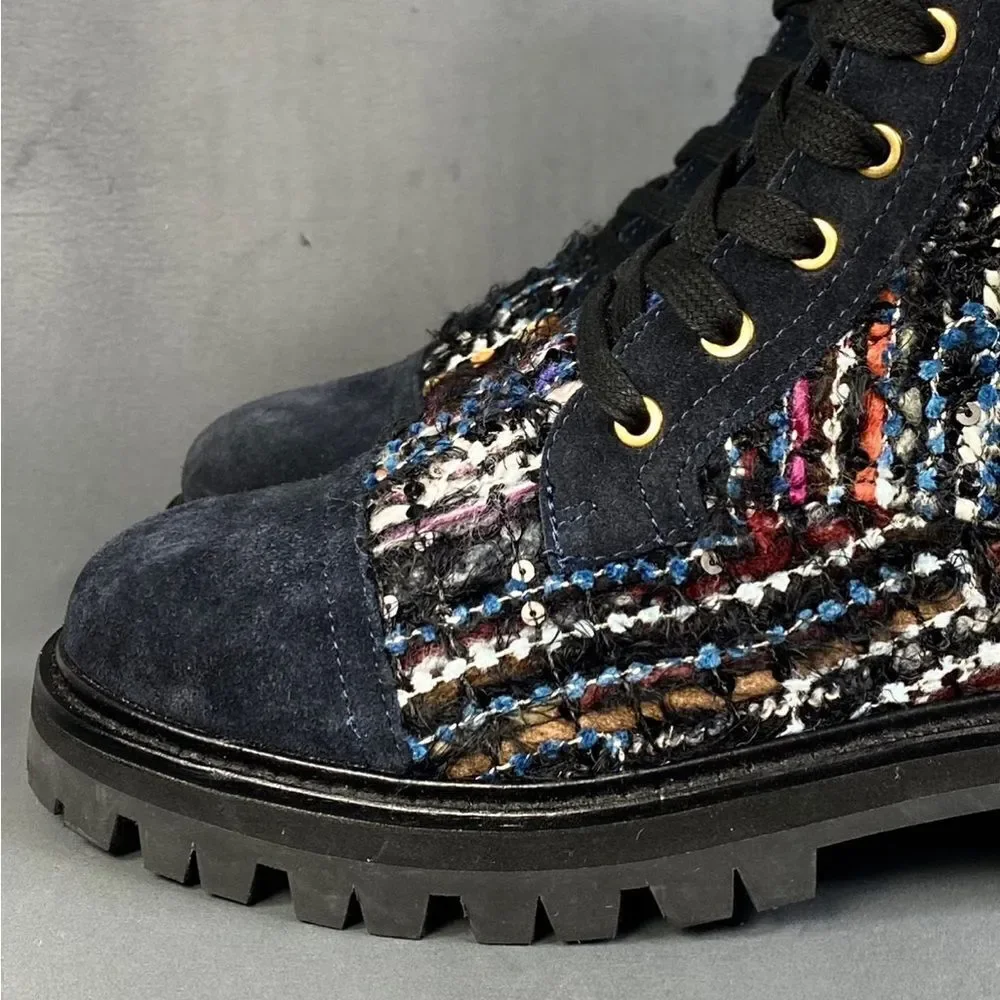 KURT GEIGER LONDON Women's Kensington Lace Up Combat Boots  size 36 (5.5)